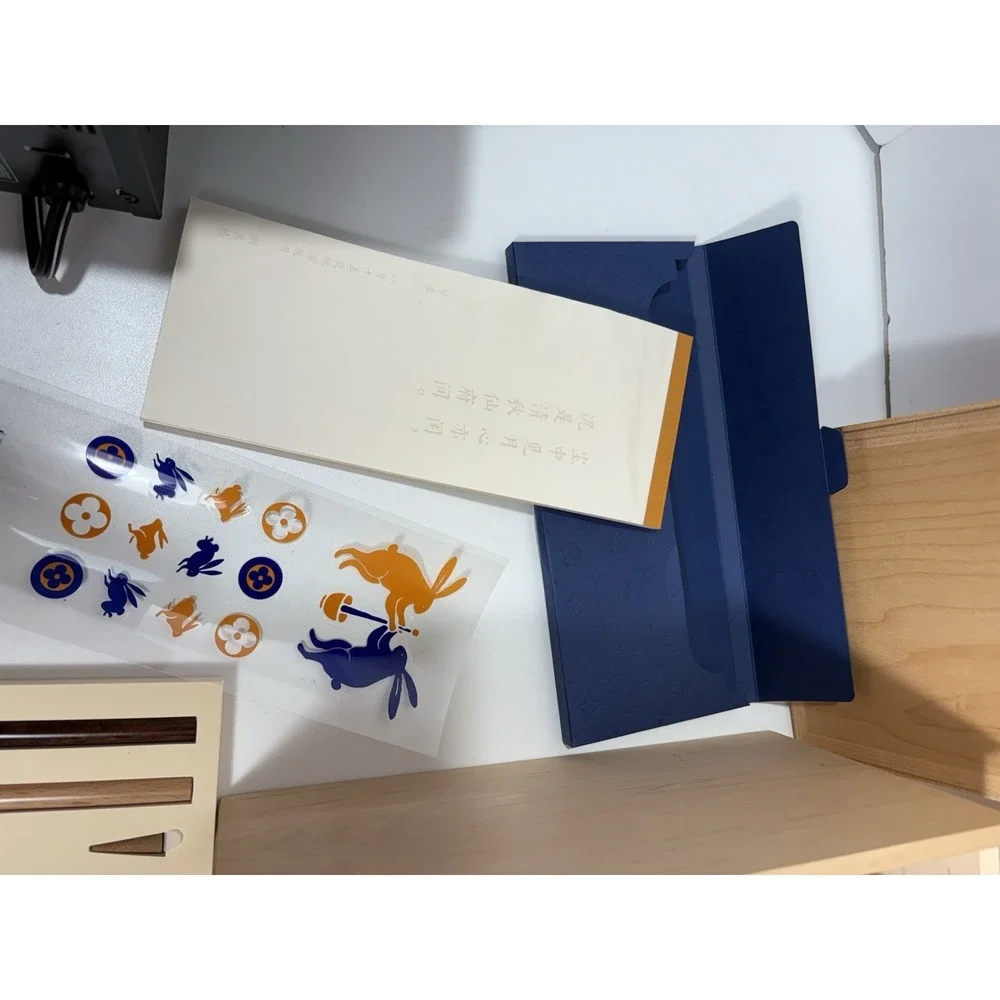 Louis Vuitton 2023 autumn monogram candle stickers & wooden box set NO Candle***